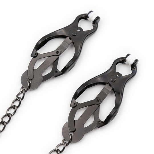 NIPPLE CLAMPS WITH BLACK CHAIN