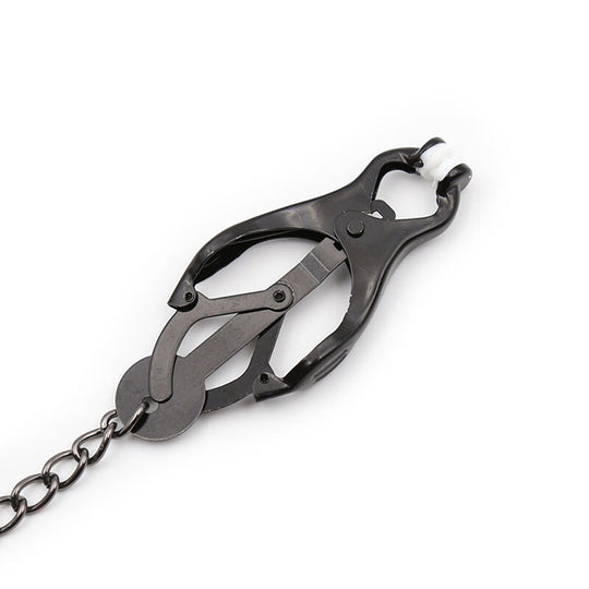 NIPPLE CLAMPS WITH BLACK CHAIN