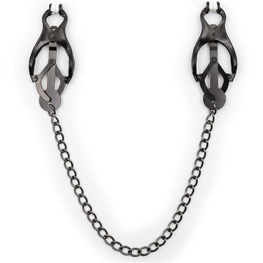 NIPPLE CLAMPS WITH BLACK CHAIN