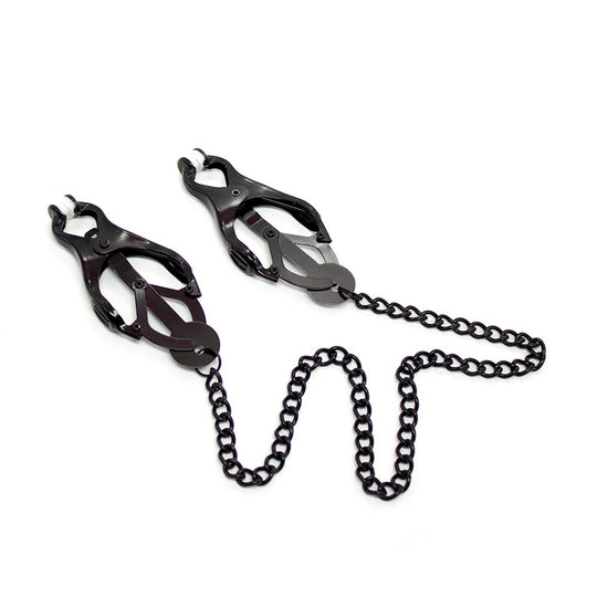 NIPPLE CLAMPS WITH BLACK CHAIN