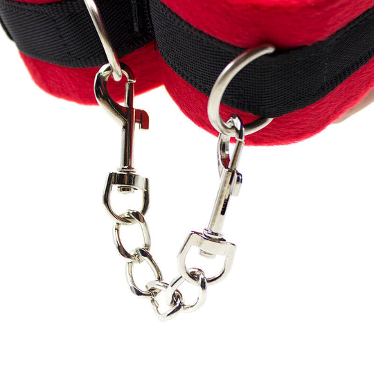 RED BDSM HANDCUFFS