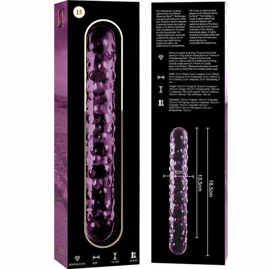 GLASS DOUBLE DILDO