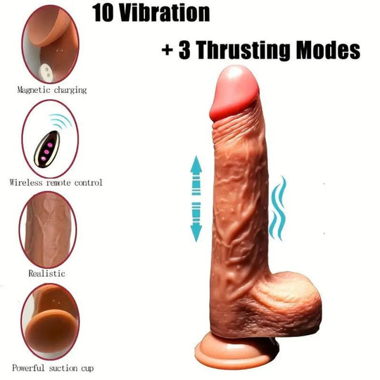 HEATED DILDO VIBRATOR