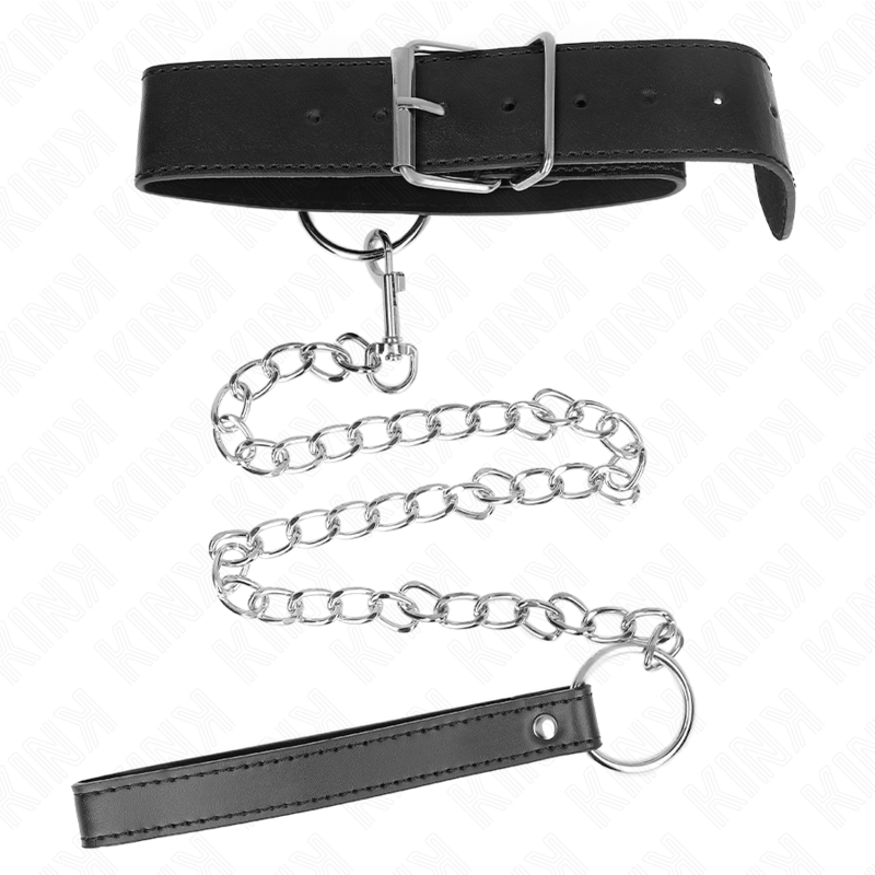 KINKY COLLAR WITH LEASH 