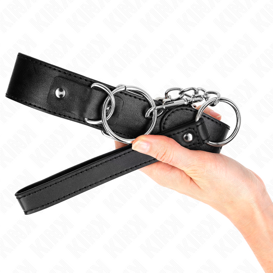 KINKY COLLAR WITH LEASH 