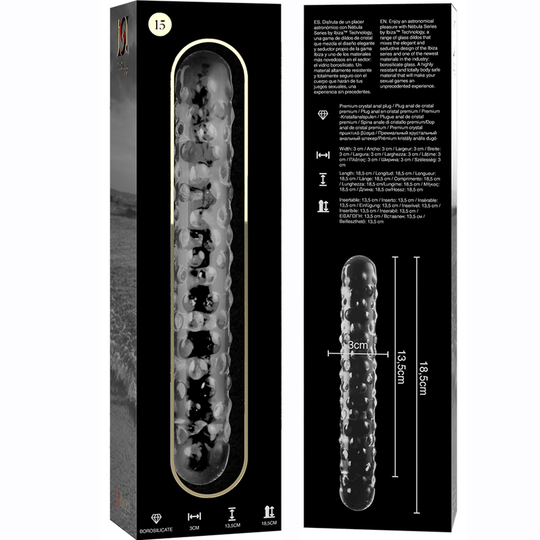 GLASS DOUBLE DILDO