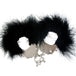 HANDCUFFS WITH BLACK FEATHERS